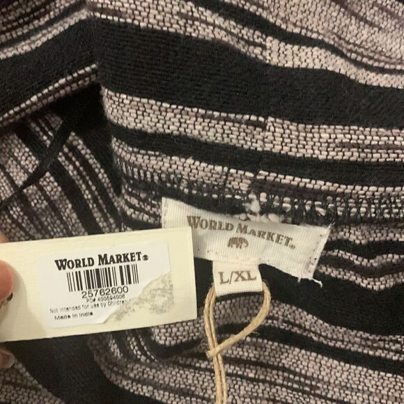 World Market NWT Kimono Cover Up With Front Pockets Size L/XL Made In India - Picture 12 of 17